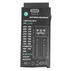 Зарядное устройство D2 LCD Intelligent Charger (2 слота) BlueMax